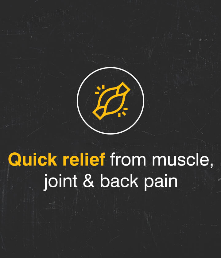 Quick Relief from muscle, joint & back pain